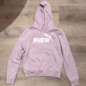 Puma light pink sweat shirt, kids small